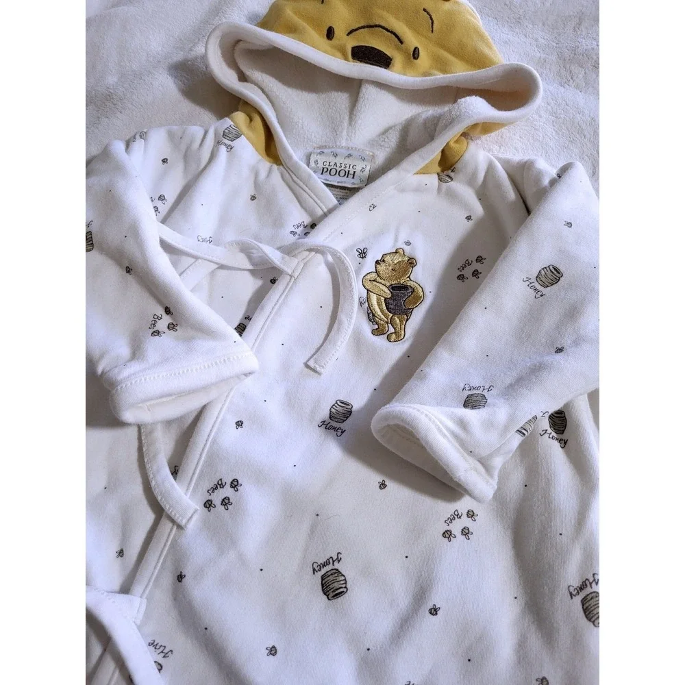Winnie The Pooh Baby Bunting 0-6‎ Months Gender Neutral Boys Girls Infant Hooded